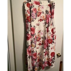FLORAL A-Line Skirt